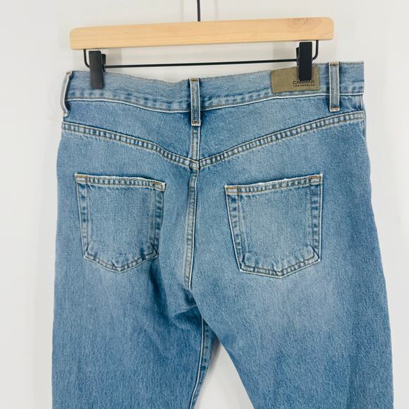 Carmar NWT Distressed Boyfriend Straight Leg Jeans Cotton Denim Size 29 - Picture 8 of 9